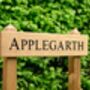 Premium Engraved Oak Free Standing House Sign, thumbnail 4 of 4