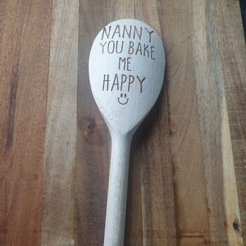 Personalised You Bake Me Happy Baking Spoon, 2 of 2