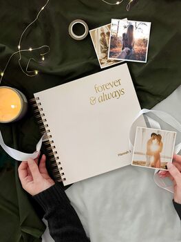 Personalised Couples 'Forever And Always' Memory Book, 3 of 10