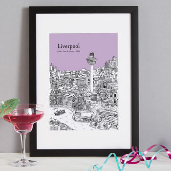 Personalised Liverpool Print, 4 of 10