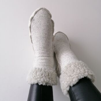Merino Wool Elastic High Socks, 5 of 7