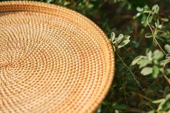 Boho Rattan Eco Friendly Side Table, 2 of 5