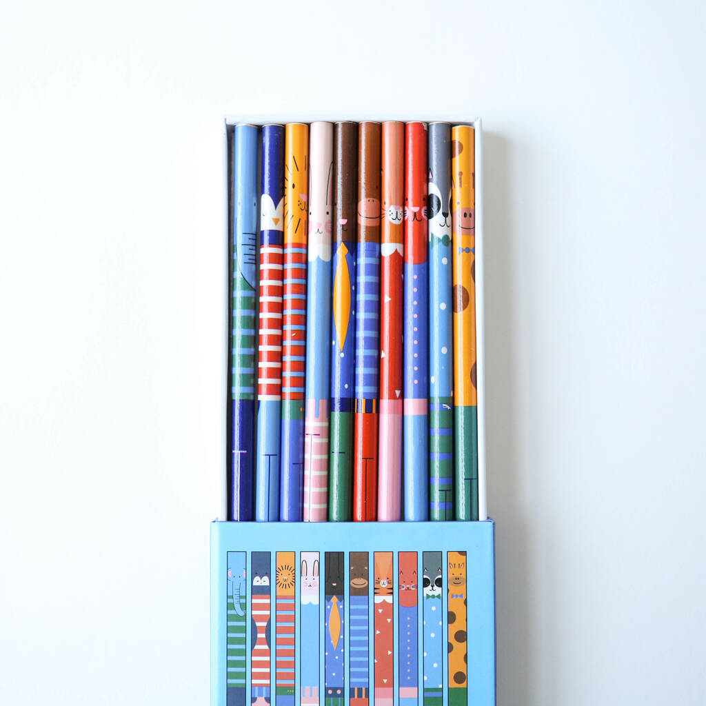 Cute Animal Colouring Pencils, 1 of 6