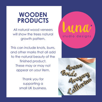 Personalised Wedding Place Setting Laser Cut Leaves, 11 of 12