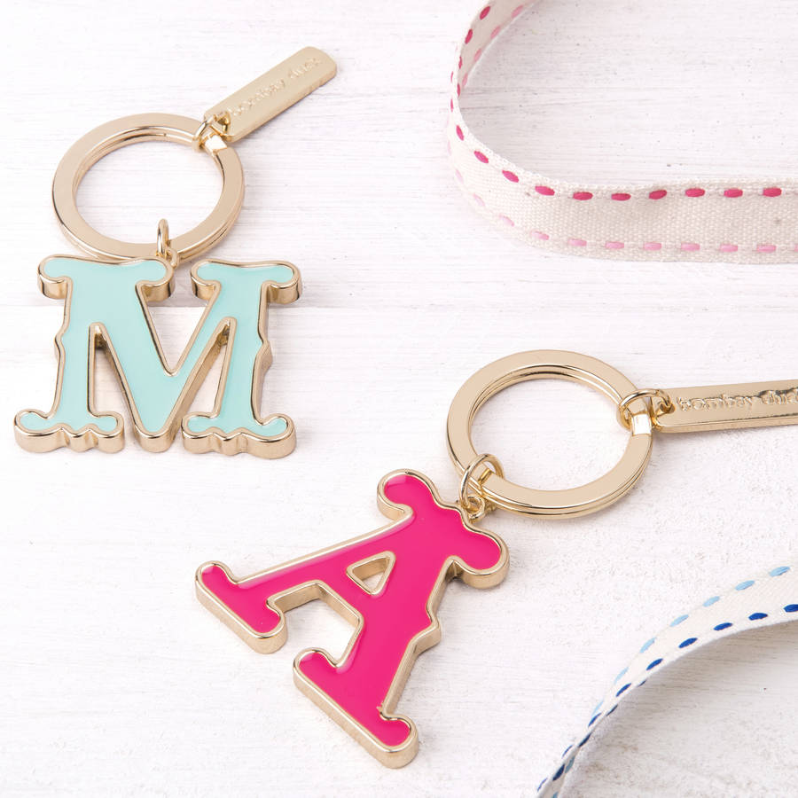 A Z Monogram Keyring By The Letteroom | notonthehighstreet.com