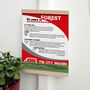 Years Of Being A Red Print Birthday Gift For Nottingham Forest Fan, thumbnail 3 of 5