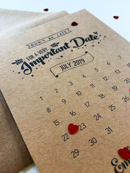 Don't Be Late Kraft Save The Date Card, 5 of 5