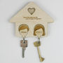 Personalised Couples Key Rack And Keyring Set, thumbnail 1 of 9
