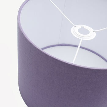 Linen Lavender Lampshade, 6 of 8