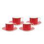 Love Birds Set/Four Espresso Cups And Saucers Red 125ml, thumbnail 1 of 2