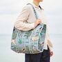 Reversible Jungle Print Quilted Cotton Tote Bag, thumbnail 1 of 6