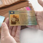 Personalised Licence To Love Metal Wallet Card, thumbnail 5 of 7