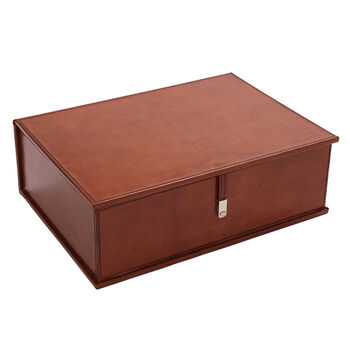 Leather Deep Box File, 4 of 4