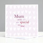 Personalised Hearts Mum Birthday Card, thumbnail 1 of 1