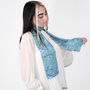 Chrysanthemums Double Sided Silk Scarf, thumbnail 3 of 4