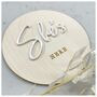 He’s Here / She’s Here Baby Announcement Plaque, thumbnail 5 of 6