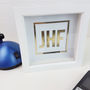 Personalised 'Chrome Effect' Initials Artwork, thumbnail 4 of 8