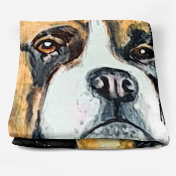 Boxer Dog Fleece Blanket, 3 of 5