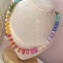 Rainbow Gemstone Necklace, thumbnail 2 of 5