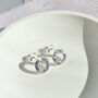 Hammered Sterling Silver Circle Stud Earrings, thumbnail 5 of 8