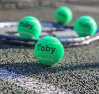 Personalised Sustainable Tennis Balls, 9 of 12
