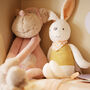 Bunny In Yellow Top Plush Toy For Baby And Toddler, thumbnail 4 of 10