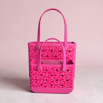 Waterproof Leopard Print Shopper/ Beach Totes, Customise With Bag Charms, 5 of 12