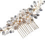 Pearl Flower Hair Comb, thumbnail 1 of 6