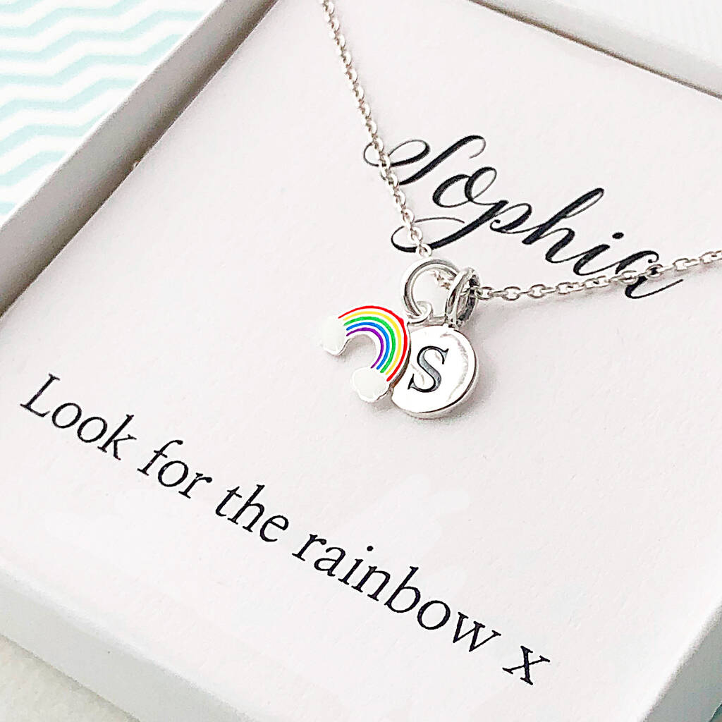 Personalised Rainbow Necklace, 1 of 3