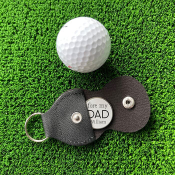 Personalised ‘Fore My Dad’ Golf Ball Marker, 3 of 4