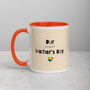 Our First Mother's Day Ceramic Mug White And Orange, thumbnail 4 of 5