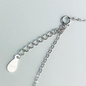 Sterling Silver Interlocking Rings Anklet, 3 of 6