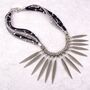 Geometric Metal Statement Collar Necklace, thumbnail 1 of 2