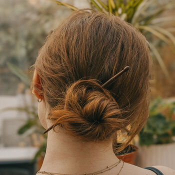 Single Light Wooden Hair Pin, 2 of 3