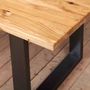 Holborn Natural Oak U Shaped Legs Dining Table, thumbnail 2 of 4