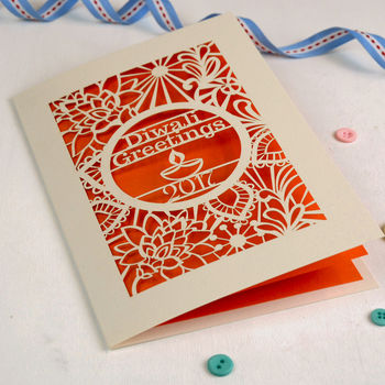 Papercut Diwali Card, 3 of 9