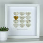 Personalised Golden Wedding Anniversary Heart Gift, thumbnail 12 of 12