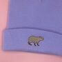 Capybara Embroidered Beanie Hat, thumbnail 3 of 3