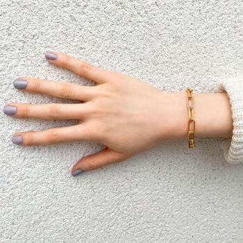 Gold Plated Chunky Chain Bracelet, 3 of 4