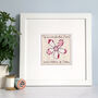 Personalised Embroidered Flower Picture Gift For Her, thumbnail 1 of 12