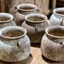 Antiqued Distressed Mottled Two Handle Pot, thumbnail 1 of 4