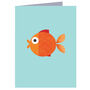 Goldfish Mini Greetings Card, thumbnail 2 of 4