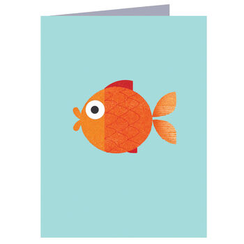 Goldfish Mini Greetings Card, 2 of 4
