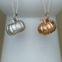 Personalised Large Pumpkin Sterling Silver Necklace, thumbnail 7 of 11
