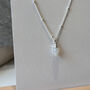 Rainbow Moonstone Semi Precious Gemstone Necklace, thumbnail 5 of 8