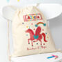 Personalised Unicorn Cotton Nursery Bag, thumbnail 1 of 3
