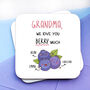 Grandma We Love You Berry Much Coaster, thumbnail 2 of 2