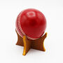 Personalised Vintage Leather Cricket Ball, thumbnail 8 of 9