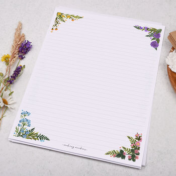 A4 Letter Writing Paper With Wild Flowers, 3 of 4