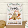 Woodland Fox Party Invitations Pack Of 24, thumbnail 1 of 1